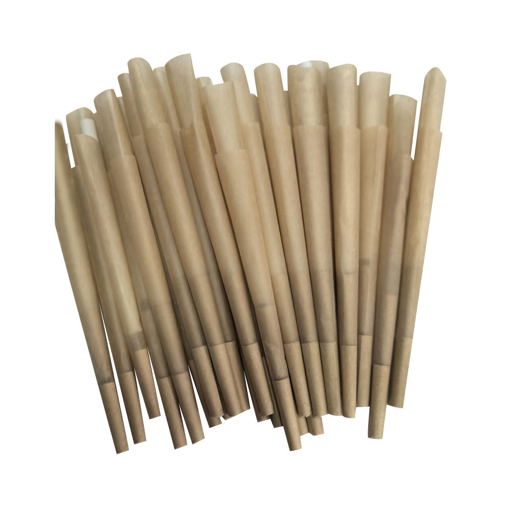 110mm Brown Pre-Rolled Cones with Tips – Unbleached Rolling Paper
