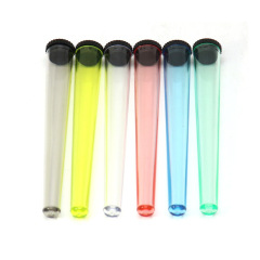 117mm Tapered Pre-Roll Tube – Transparent Plastic Odor-Proof Joint Cone Storage Container