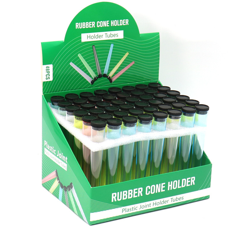 117mm Tapered Pre-Roll Tube – Transparent Plastic Odor-Proof Joint Cone Storage Container