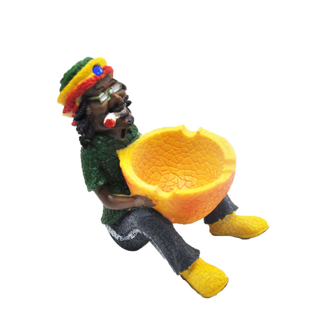 Rasta Man Resin Ashtray – Creative Reggae Style