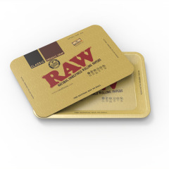 Magnetic Lid Rolling Tray Set – 180×125mm Metal Tray with PVC Magnetic Cover