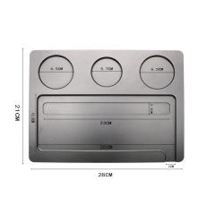 Premium Aluminum Alloy Rolling Tray – Multi-Functional Organizer 28×21cm