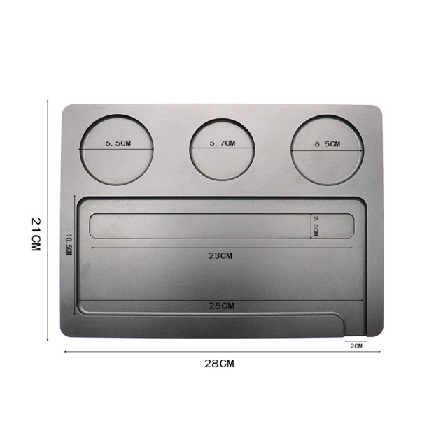 Premium Aluminum Alloy Rolling Tray – Multi-Functional Organizer 28×21cm