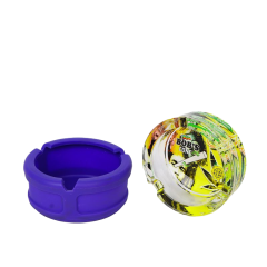 Bob’s Cone Premium 85mm Glass Ashtray Set with Silicone Ring