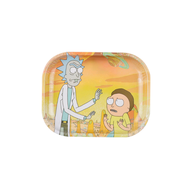 Small Printed Metal Rolling Tray – 18×14cm Durable Smoking Accessory