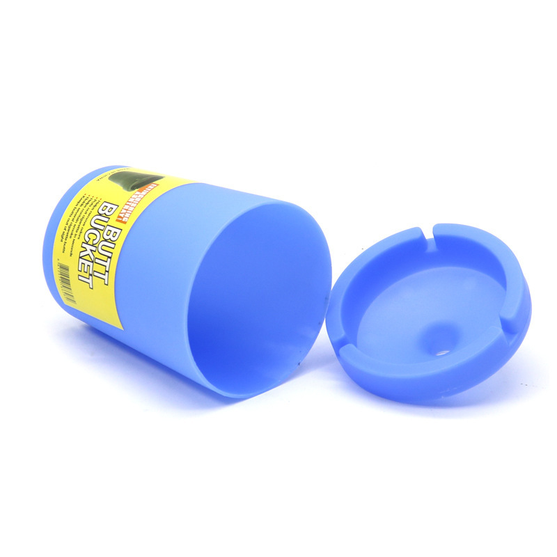 Plastic Car Ashtray – Portable Auto Cigarette Butt Bucket, Multi-Color Options