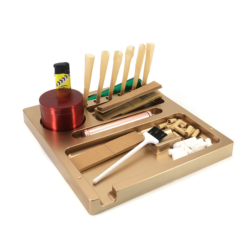 Multi-Function Rolling Tray – ABS Plastic Organizer with Compartments