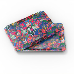 Magnetic Lid Rolling Tray Set – 180×125mm Metal Tray with PVC Magnetic Cover