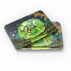 Magnetic Lid Rolling Tray Set – 180×125mm Metal Tray with PVC Magnetic Cover