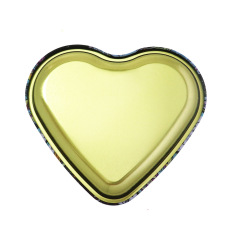 Heart-Shaped Metal Rolling Tray – 18×16.5cm, Creative Love Design