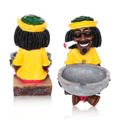 Rasta Man Resin Ashtray – Creative Reggae Style