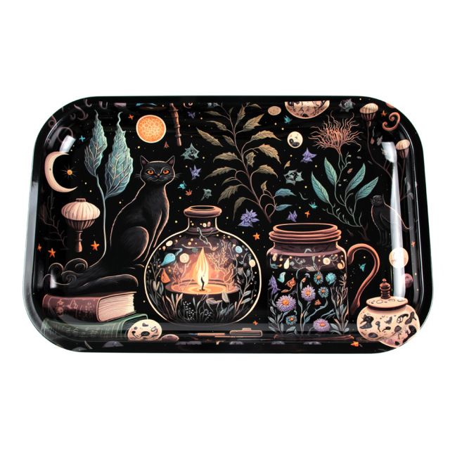Large Printed Metal Rolling Tray – 28.8×19cm Smoking Accessories