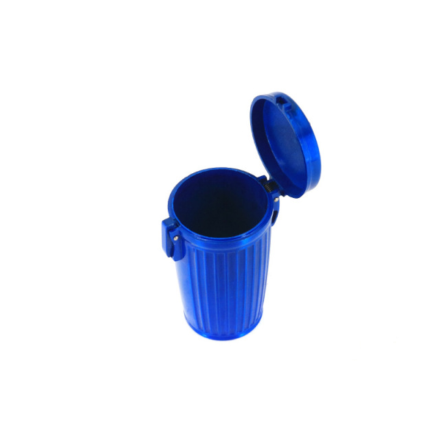 Mini Portable Metal Ashtray with Lid – Pocket Size Outdoor Travel Ashtray, 68×45mm