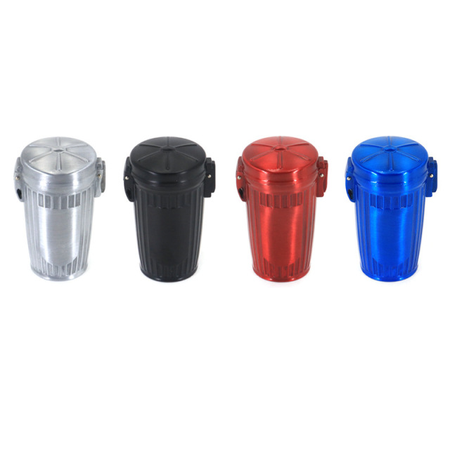 Mini Portable Metal Ashtray with Lid – Pocket Size Outdoor Travel Ashtray, 68×45mm