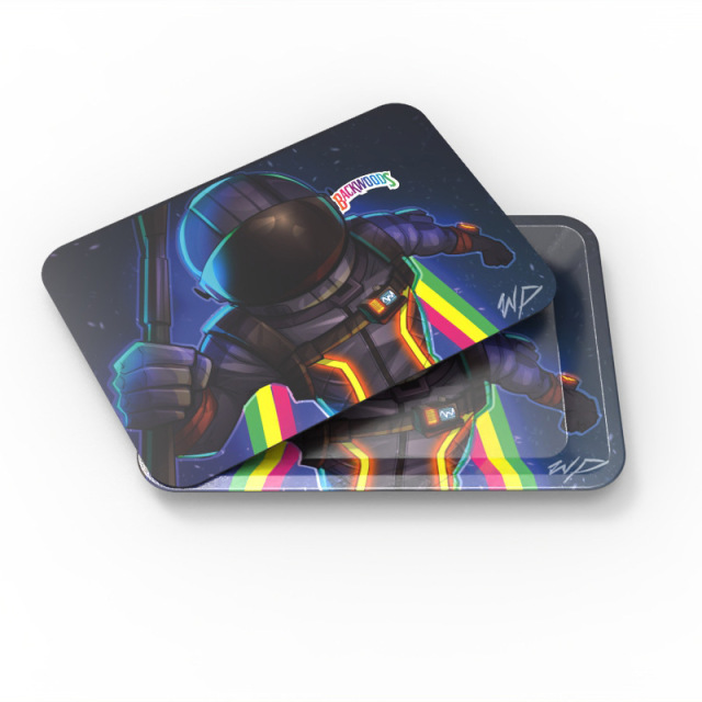 Magnetic Lid Rolling Tray Set – 180×125mm Metal Tray with PVC Magnetic Cover