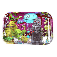 Large Printed Metal Rolling Tray – 28.8×19cm Smoking Accessories