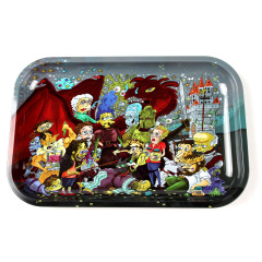 Large Printed Metal Rolling Tray – 28.8×19cm Smoking Accessories