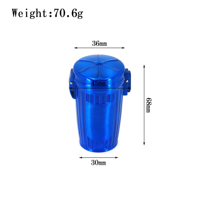 Mini Portable Metal Ashtray with Lid – Pocket Size Outdoor Travel Ashtray, 68×45mm