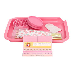 Pink Rolling Paper Starter Kit – Complete Smoking Set