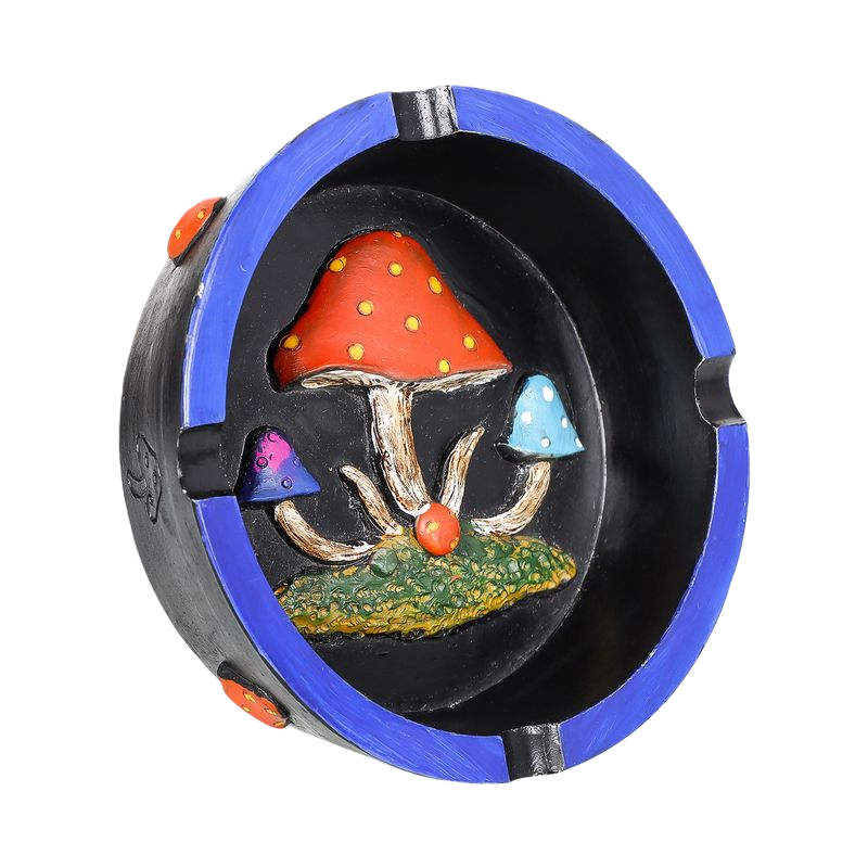 Resin Ashtray – Creative Mushroom Design, 113×97×36mm