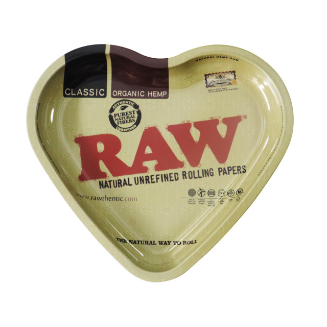 Heart-Shaped Metal Rolling Tray – 18×16.5cm, Creative Love Design