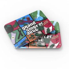 Magnetic Lid Rolling Tray Set – 180×125mm Metal Tray with PVC Magnetic Cover