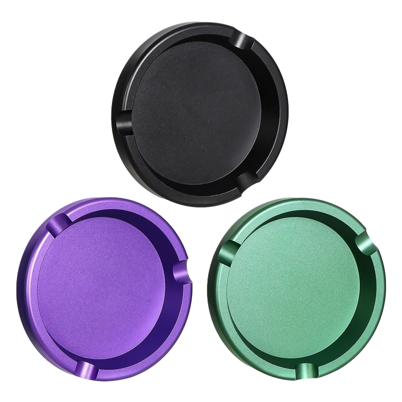Aluminum Alloy Ashtray – Minimalist Round Design, 90mm Diameter