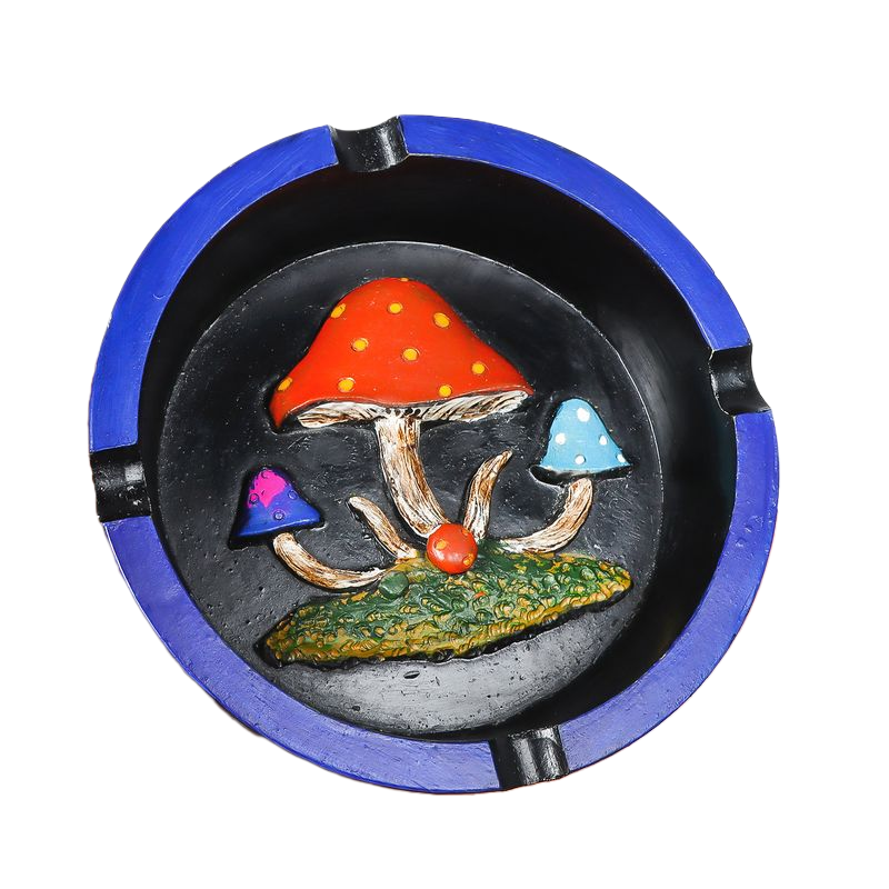 Resin Ashtray – Creative Mushroom Design, 113×97×36mm
