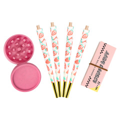 Pink Rolling Paper Starter Kit – Complete Smoking Set