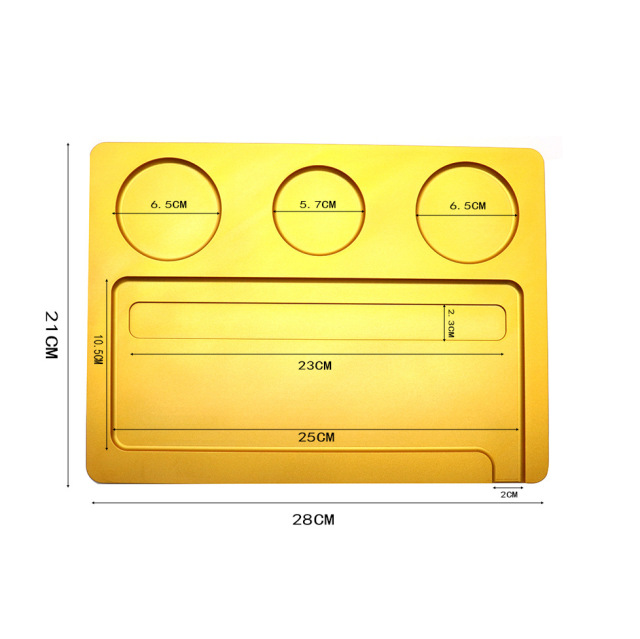Premium Aluminum Alloy Rolling Tray – Multi-Functional Organizer 28×21cm