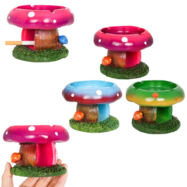 Resin Mushroom Ashtray – Creative 3D Design, 115×82mm