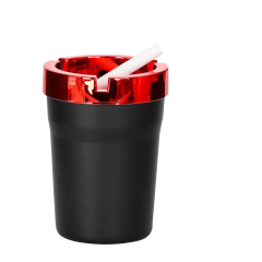 Electroplated Plastic Car Ashtray – Double Layer Detachable Butt Bucket, 62×108mm