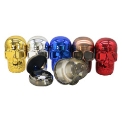 Skull Car Ashtray with LED Light – Metal Skull Design, Portable Car Ashtray