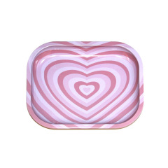Metal Rolling Tray – 180×140mm, Creative Printed Design