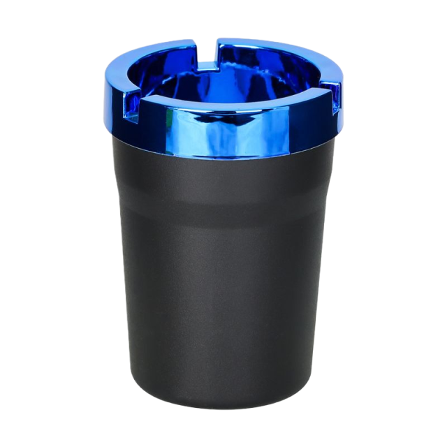 Electroplated Plastic Car Ashtray – Double Layer Detachable Butt Bucket, 62×108mm