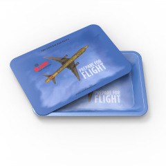 Magnetic Lid Rolling Tray Set – 180×125mm Metal Tray with PVC Magnetic Cover