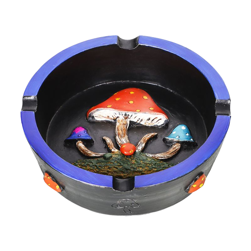 Resin Ashtray – Creative Mushroom Design, 113×97×36mm