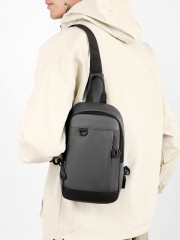 Secure Crossbody Sling Bag – Waterproof Anti-Theft Shoulder Chest Bag for Men