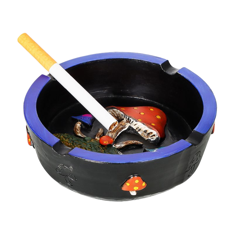 Resin Ashtray – Creative Mushroom Design, 113×97×36mm