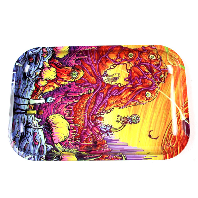 Large Printed Metal Rolling Tray – 28.8×19cm Smoking Accessories