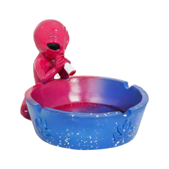 Resin Alien Ashtray – Creative Figurine Design, 110×95×37mm,