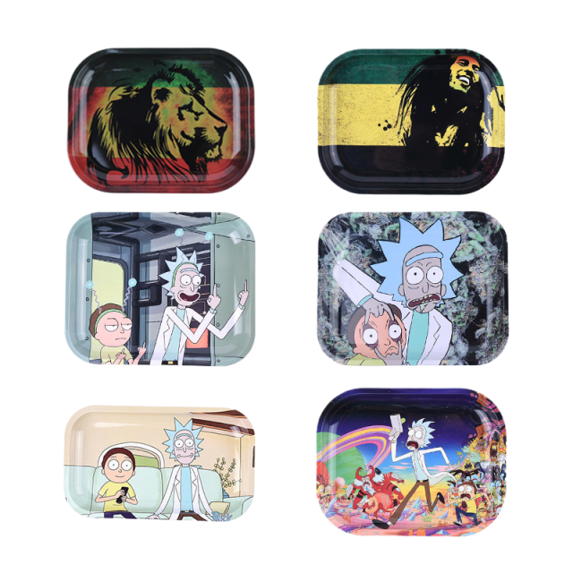 Colorful Printed Metal Rolling Tray – Small & Large Sizes Available