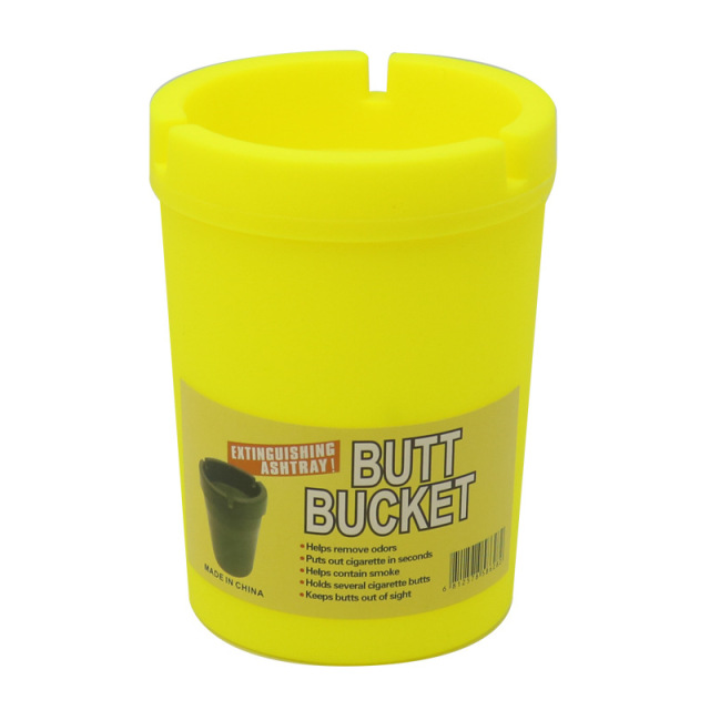 Plastic Car Ashtray – Portable Auto Cigarette Butt Bucket, Multi-Color Options