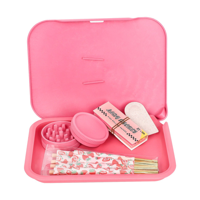 Pink Rolling Paper Starter Kit – Complete Smoking Set