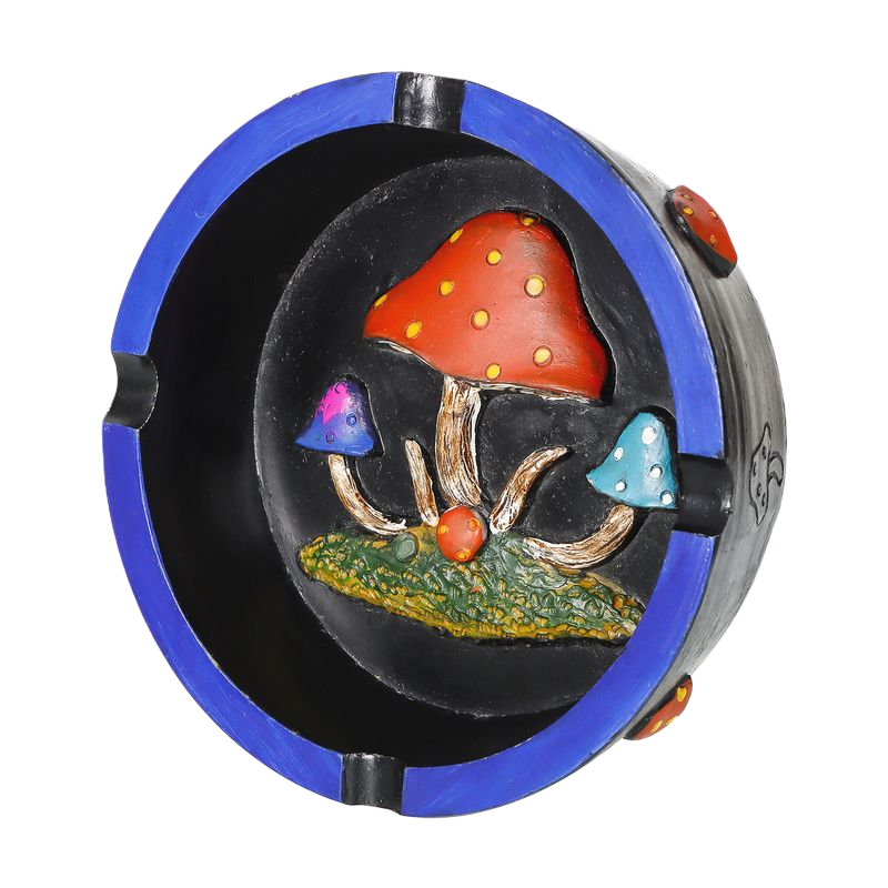 Resin Ashtray – Creative Mushroom Design, 113×97×36mm