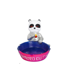 Resin Panda Ashtray – Creative Cartoon Design, 104×97mm
