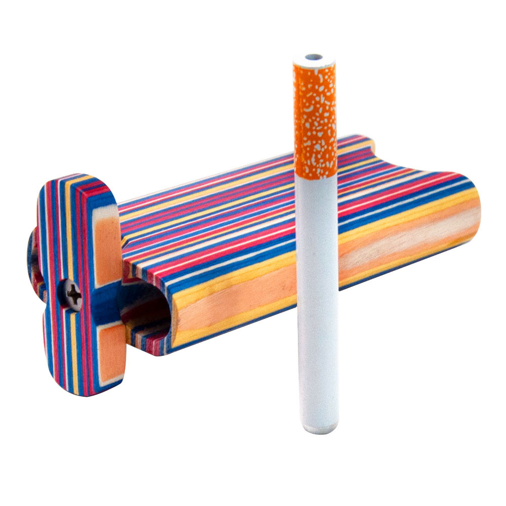 Wooden Dugout Smoking Box with One Hitter & Cleaning Tool