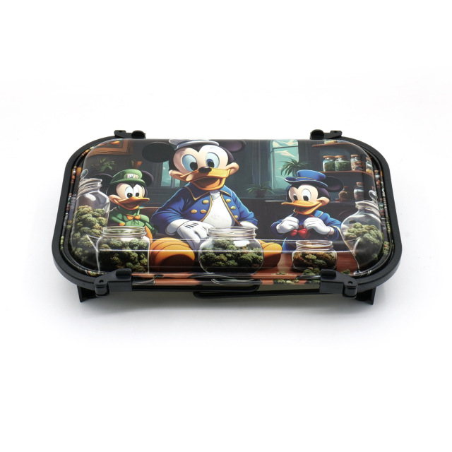 Multifunctional Rolling Tray Set with Dual Slots | Portable Smoking Accessories Station