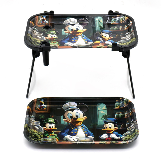 Multifunctional Rolling Tray Set with Dual Slots | Portable Smoking Accessories Station