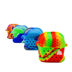 Silicone Honeycomb Nectar Collector with Stainless Steel Tip – Portable Smoking Pipe